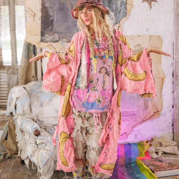 🍌NWT MAGNOLIA PEARL Funk N' Junk Vijji Kimono🍌 - Picture 1 of 7